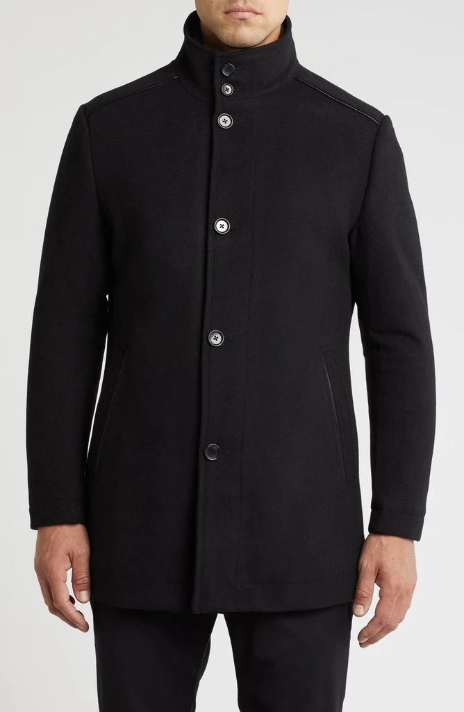 English Laundry Wool Blend Coat with Bib 3