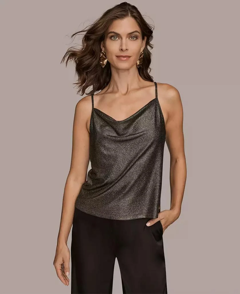 Donna Karan Women
s Drape Front Strappy Camisole Top