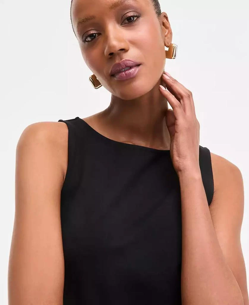 INC International Women's Mixed-Media Bubble-Hem Midi Dress, Exclusively at Macy's 4