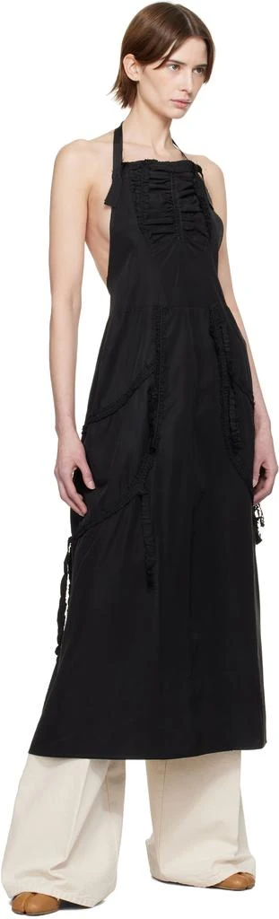 MAISON MARGIELA Black Apron Midi Dress 4