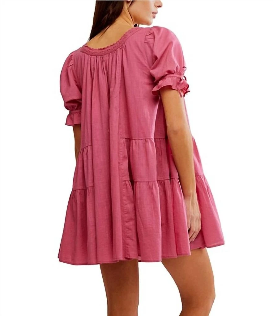 open lace back dress Free People Endless Summer Babydoll Mini Tunic Dress  White Chocolate  Couture