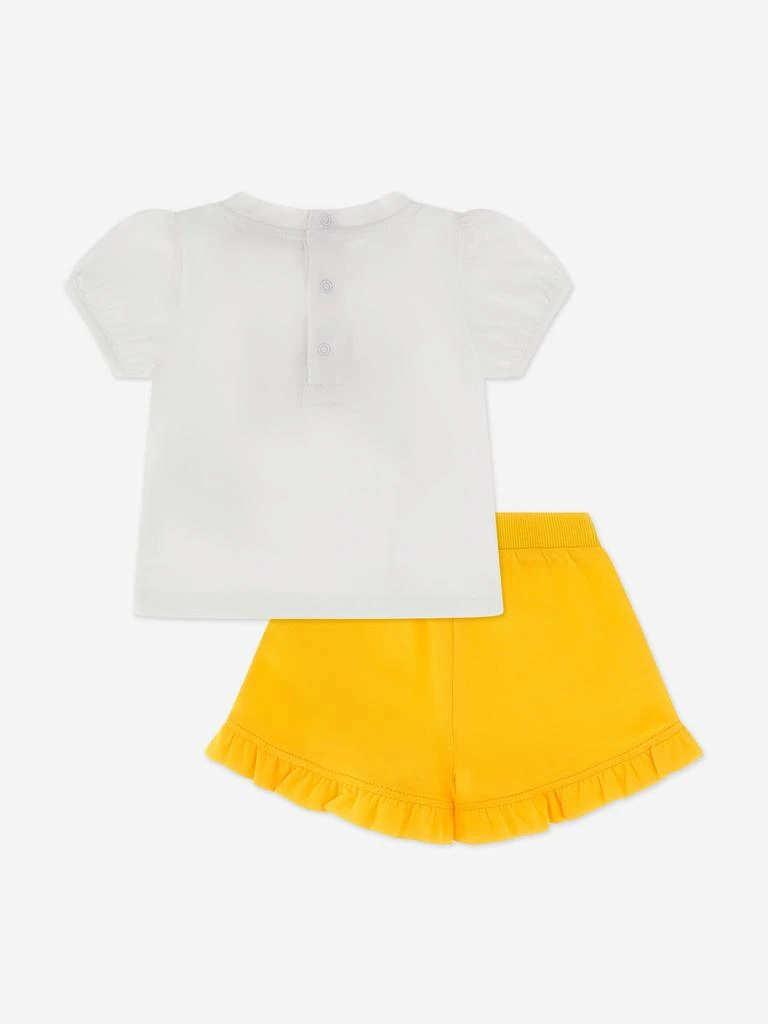 Moschino Moschino Baby Girls Teddy Bear Short Set in Yellow 2