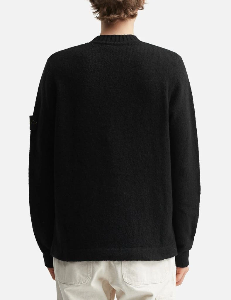 Stone Island Fancy Yarn Crewneck Jumper With Brushed Texture 4