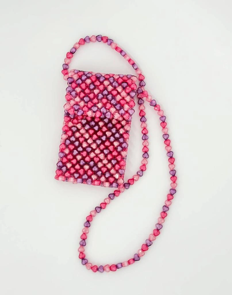 Bari Lynn Bari Lynn - Girl
s Beaded Heart Phone Bag