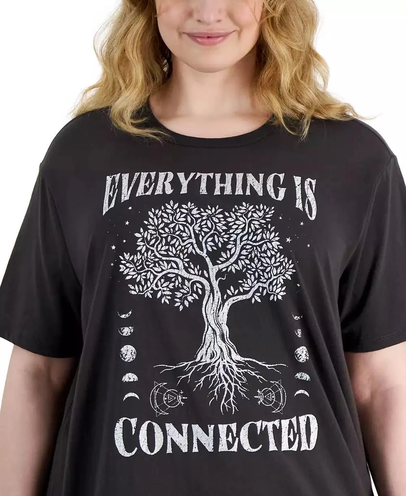 Love Tribe Trendy Plus Size Everything Is Connected Tree Tee 3