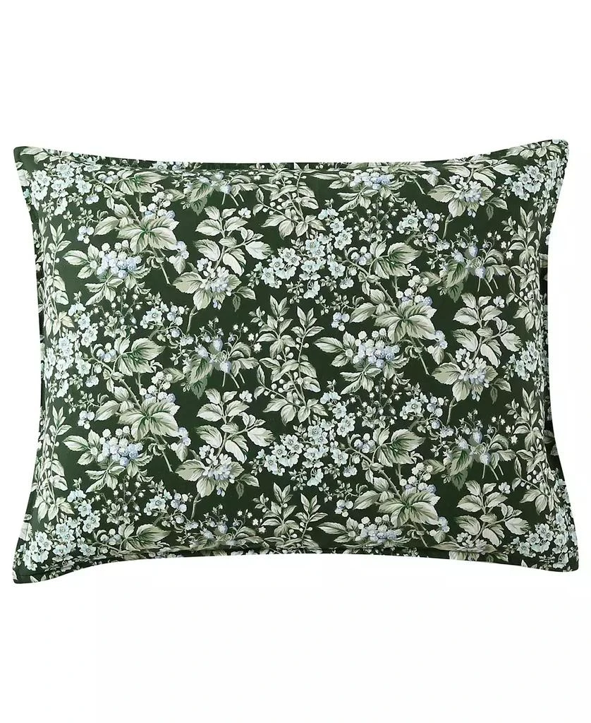 Laura Ashley Bramble Floral Cotton Reversible 7 Piece Comforter Set 8