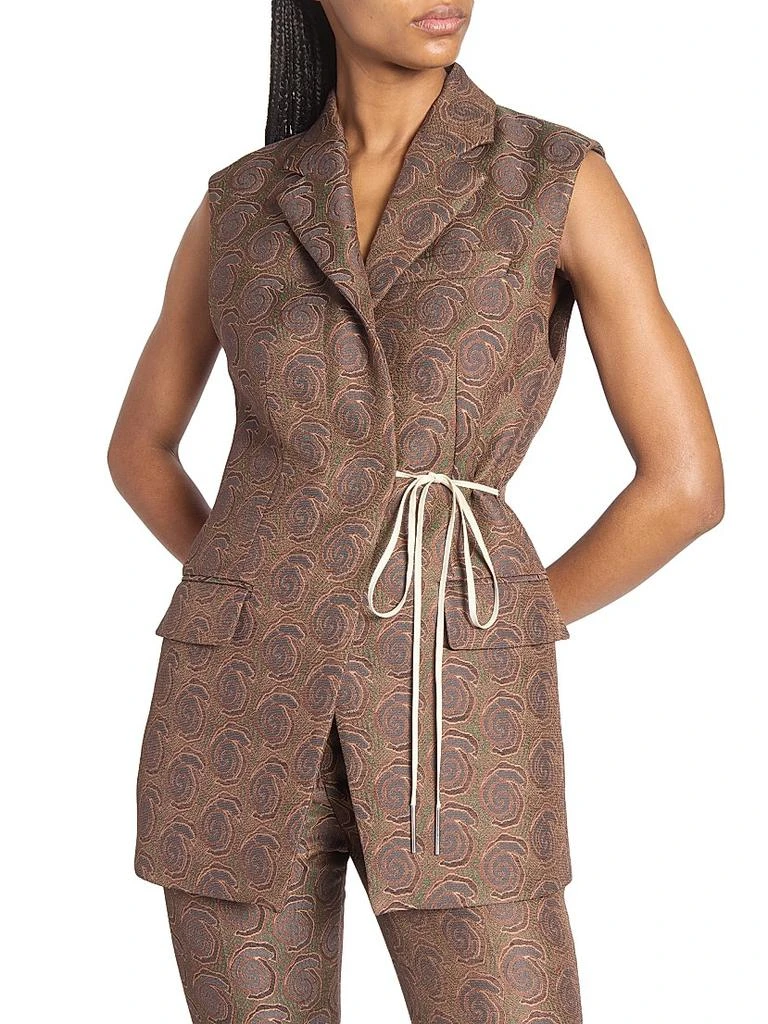 Dries Van Noten Bimbila Printed Sleeveless Blazer 6