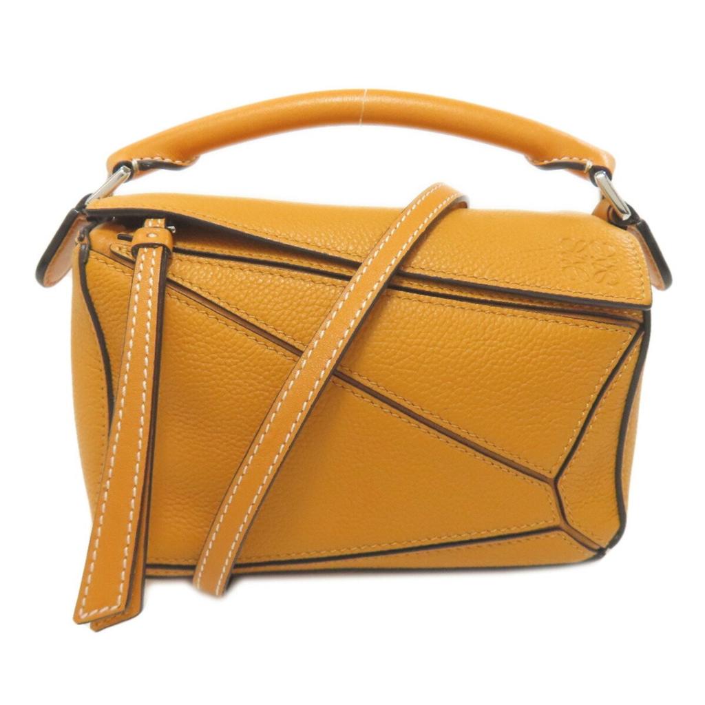 Loewe yellow Leather Handbag (Pre-Owned)