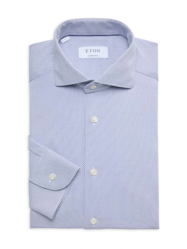 Eton Contemporary Fit Print Dress Shirt 1