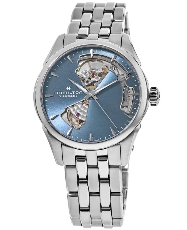 Hamilton Hamilton Jazzmaster Open Heart Lady Auto Blue Dial Steel Women's Watch H32215140 1