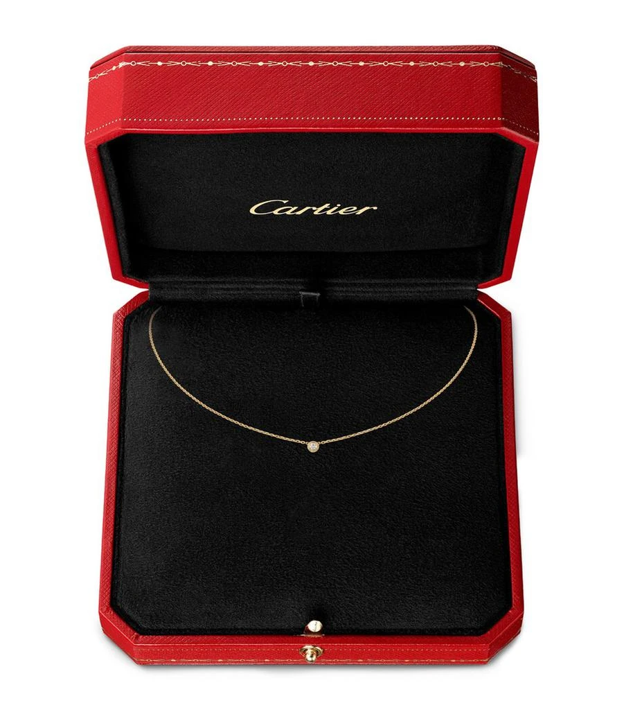 Cartier Extra-Small Yellow Gold and Diamond Cartier d'Amour Necklace 4