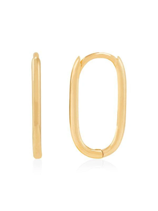 Saks Fifth Avenue 14K Yellow Gold Huggie Earrings 1