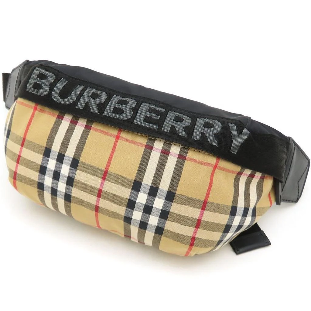 Burberry Nylon Leather Fanny Pack Sling Bag (Pre-Owned)
