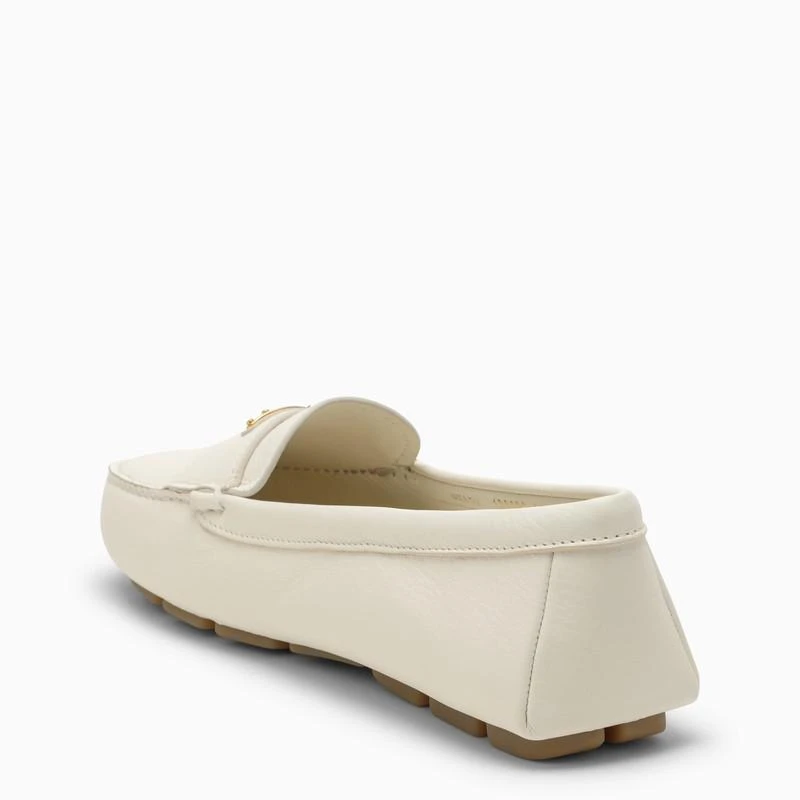 Prada Ivory leather loafer 4