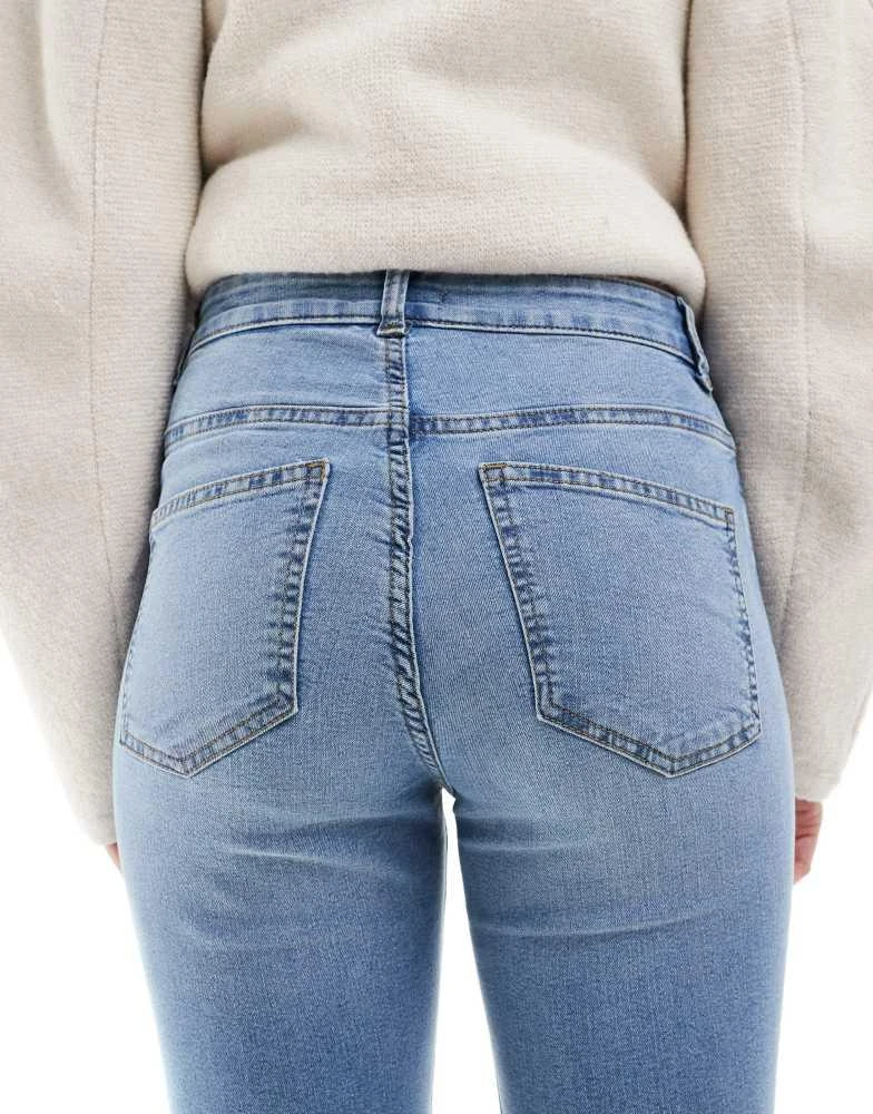 JDY JDY high waist skinny jeans in mid blue 5