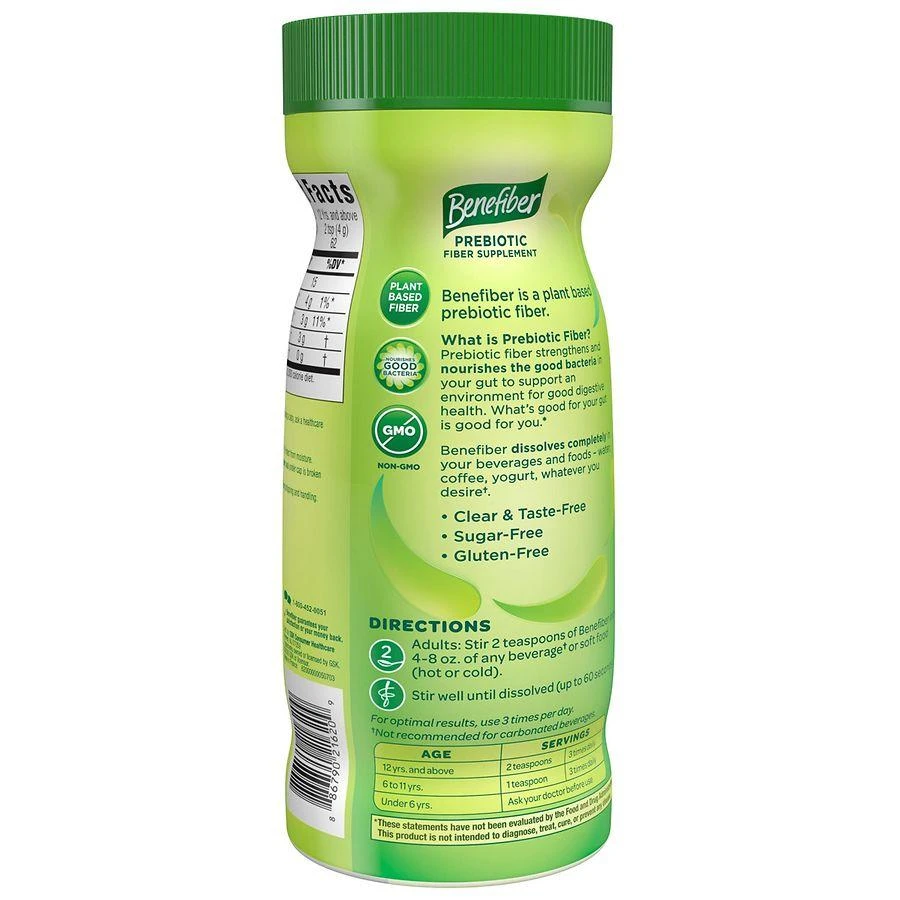 Benefiber Prebiotic Fiber Supplement Powder Unflavored, 62 dose 2