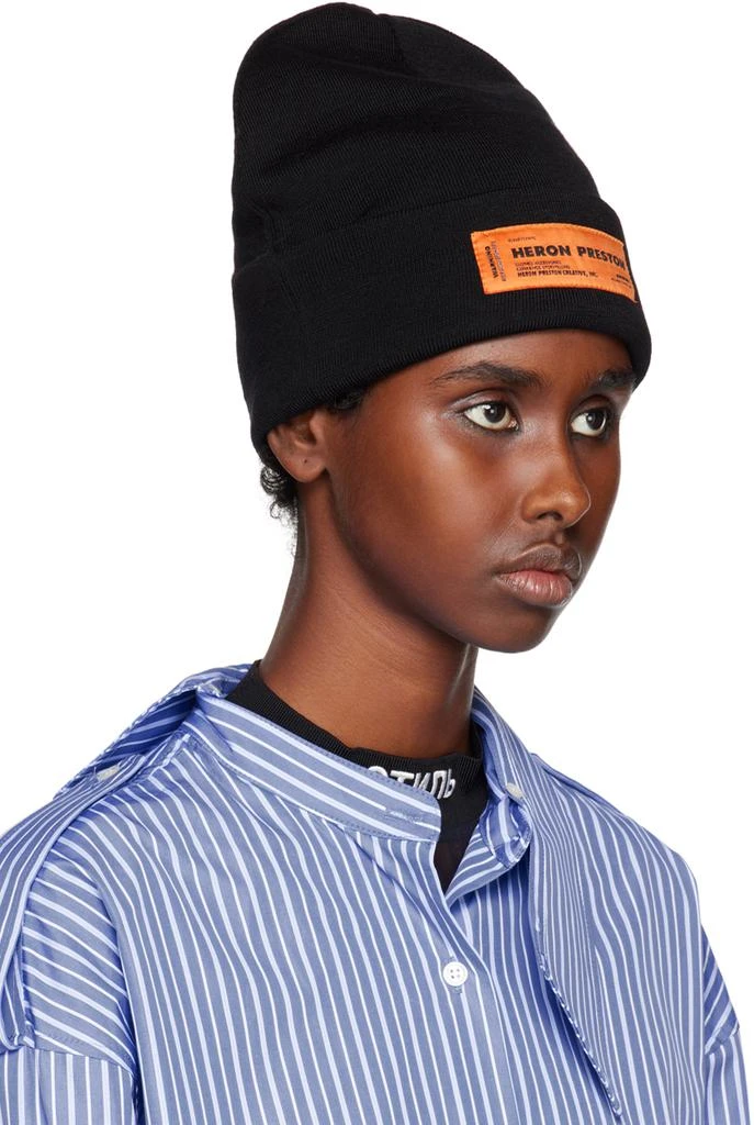 Heron Preston Black Style Beanie 2