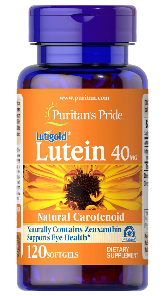 Puritan's Pride Lutein 40 mg with Zeaxanthin 120 Softgels