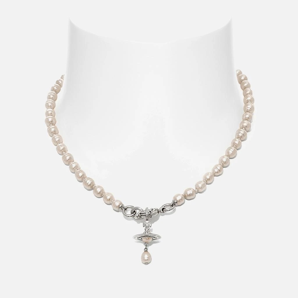 Vivienne Westwood Vivienne Westwood Aleksa Platinum-Tone and Preciosa Pearl Necklace 1
