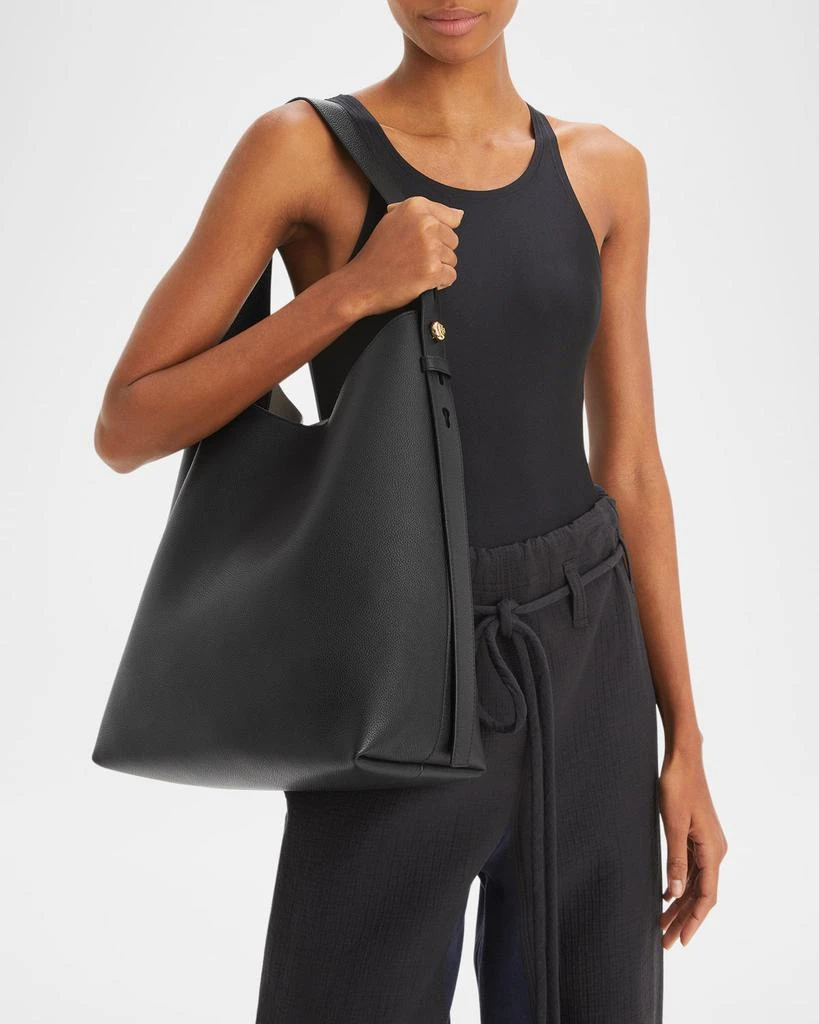 Tory Burch Romy Pebbled Leather Hobo Bag 2