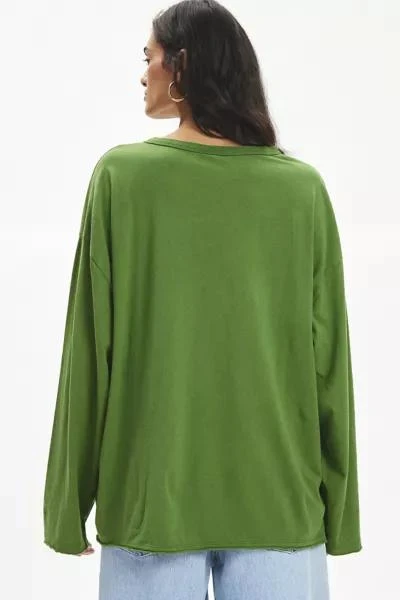 Urban Outfitters Varsity Vintage Graphic V-Neck Long Sleeve Tee 4