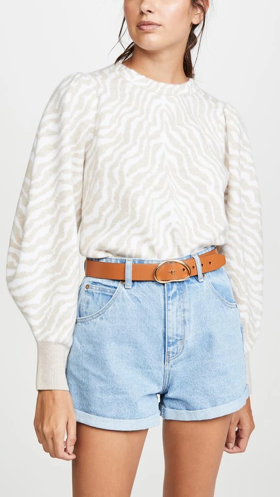 Lizzie Fortunato Wide Georgia Belt in Tan 2
