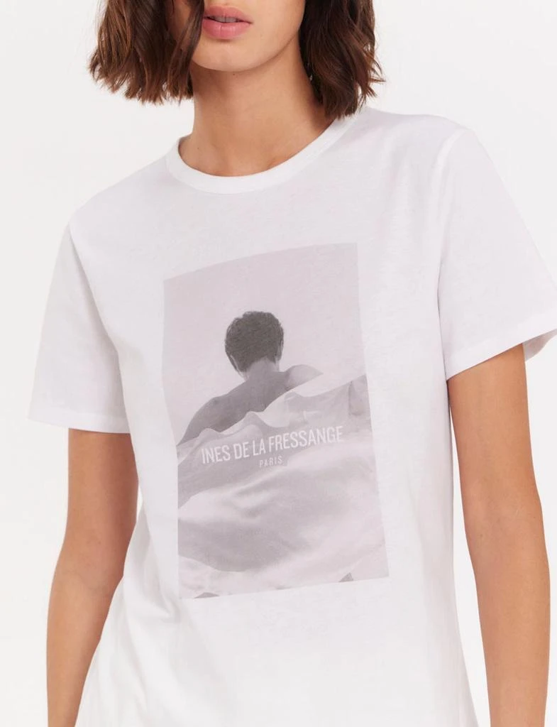 INES DE LA FRESSANGE PARIS Oscar white printed T-shirt 5