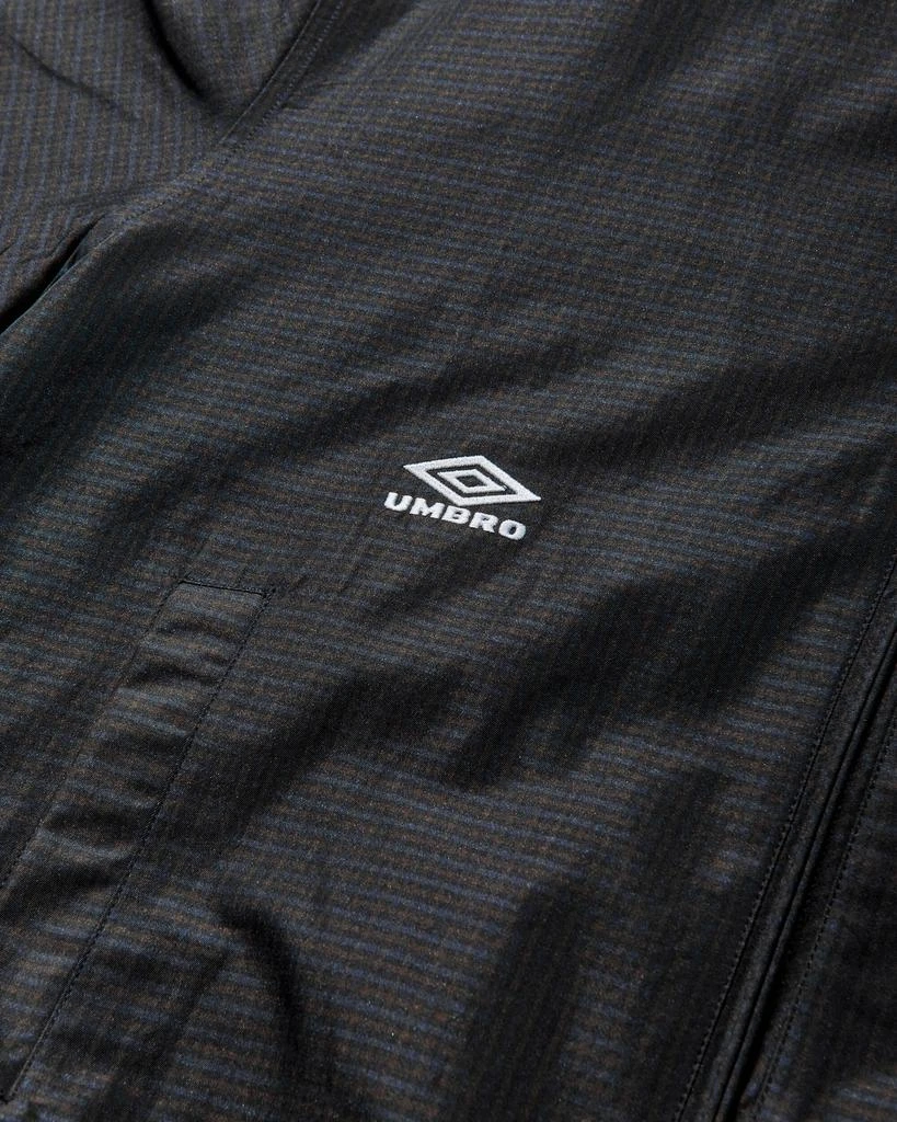 Umbro Men's Check Bomber Jacket Navy / Dark Brown 4
