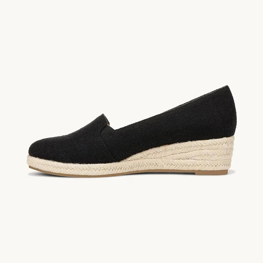 LifeStride Kamilla I8544F1401 Women's Black Slip On Wedge Espadrille ZAP611 3