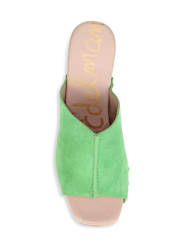 Sam Edelman Josselyn Studded Suede Platform Clogs 5