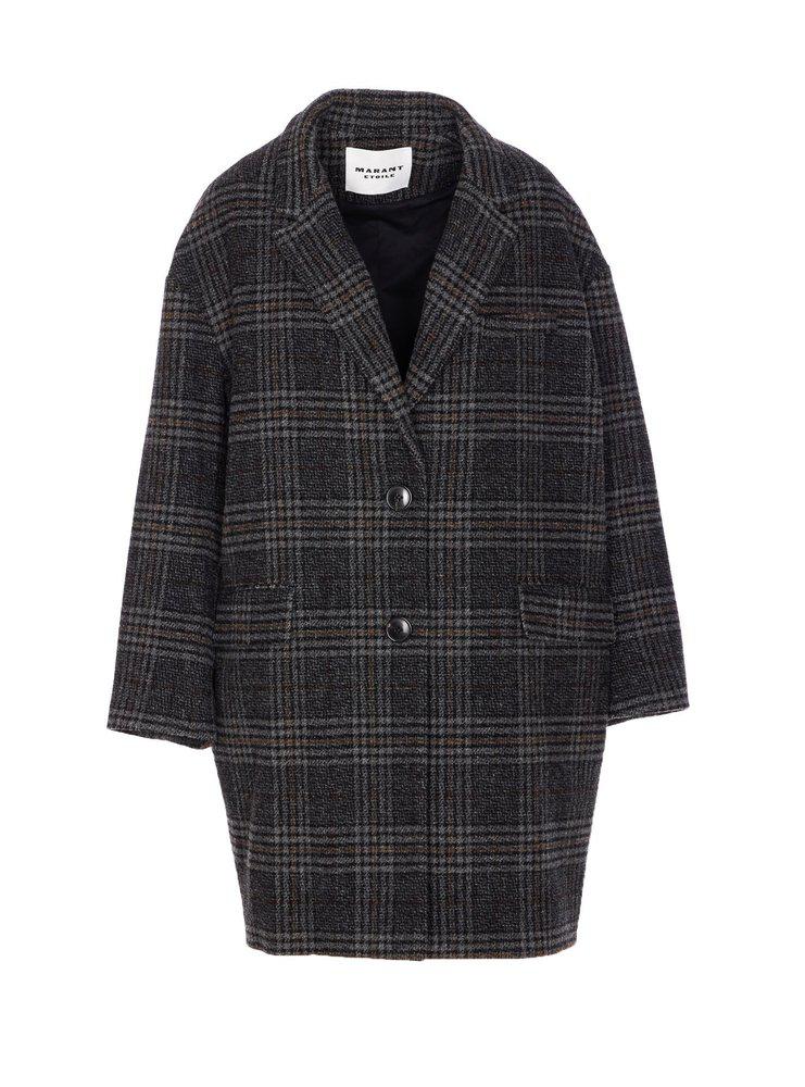 ブルゾン Marant Etoile Shirt Jacket Harveli Marant Etoile Harveli checked wool-blend shirt jacket Isabel