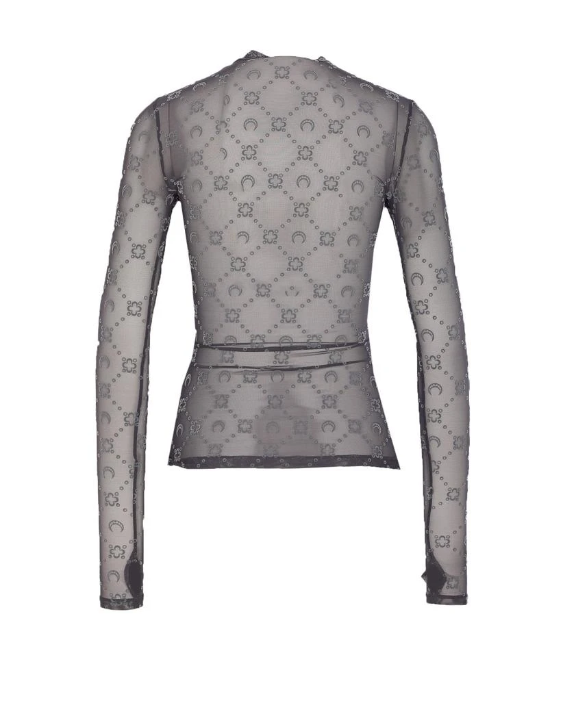 MARINE SERRE Marine Serre Second Skin Semi-Sheer Top 2