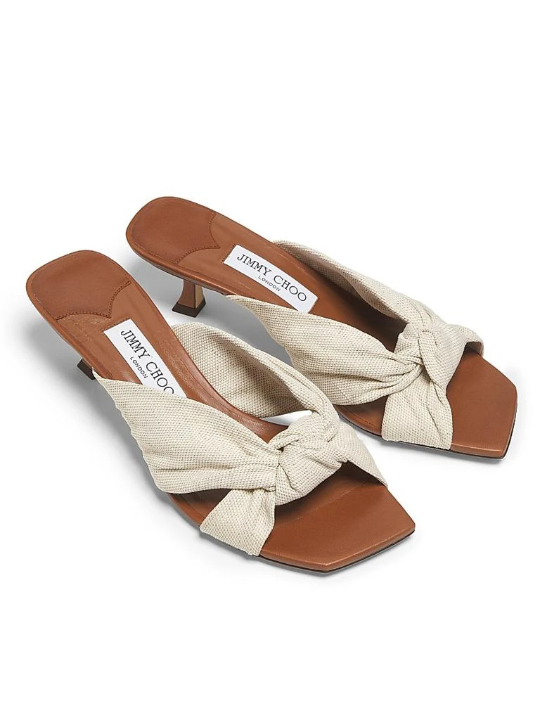 Jimmy Choo Avenue 50MM Knotted Sandals 4