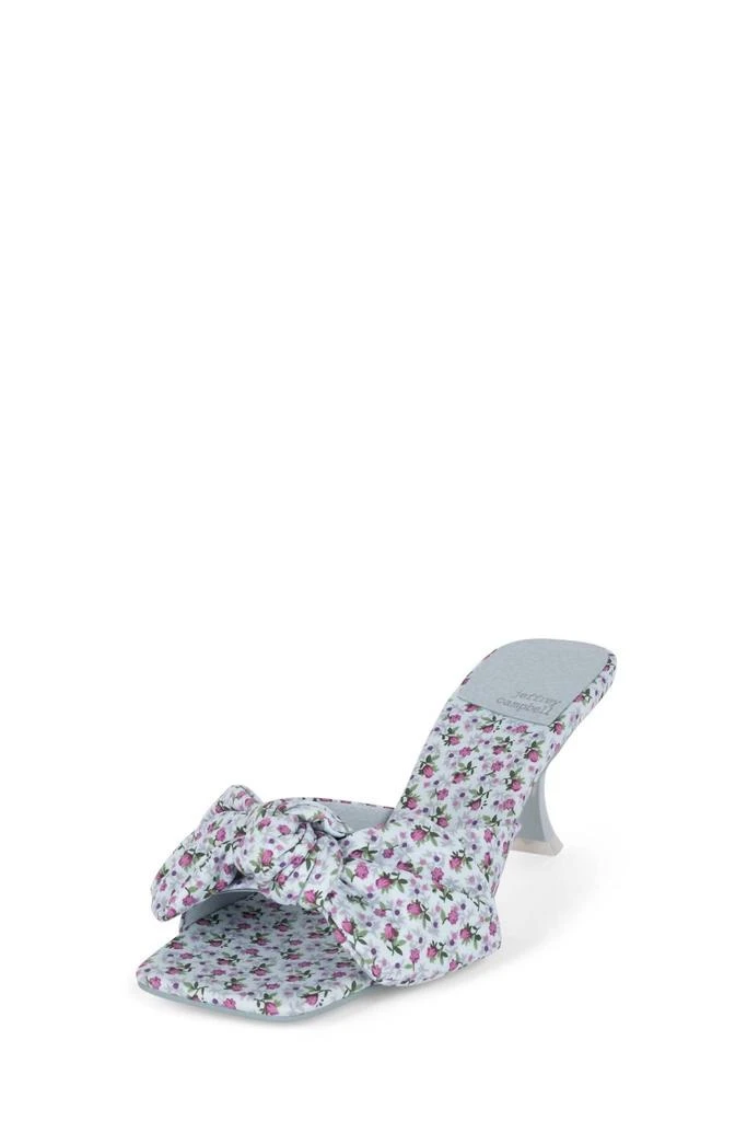 Jeffrey Campbell Mr. Big Bow Sandal In Blue Floral 1