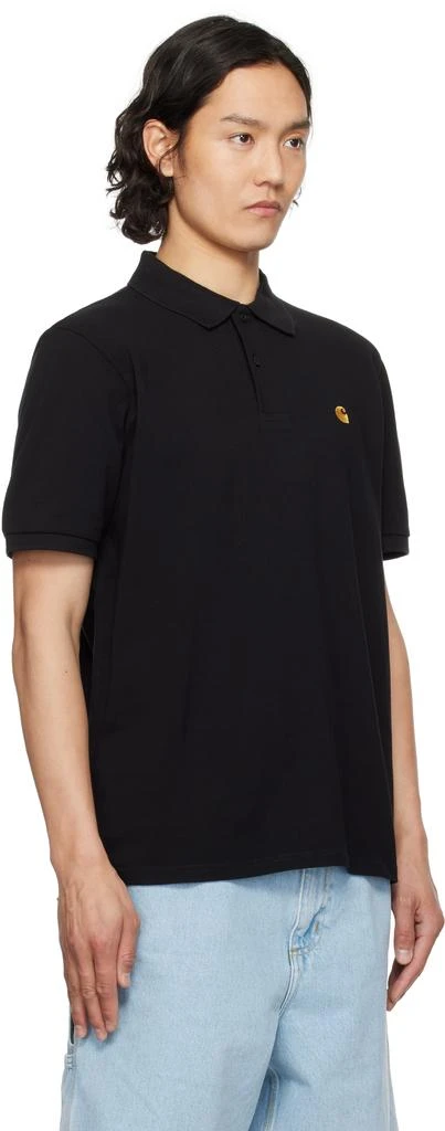 Carhartt WIP Black Chase Pique Polo 2