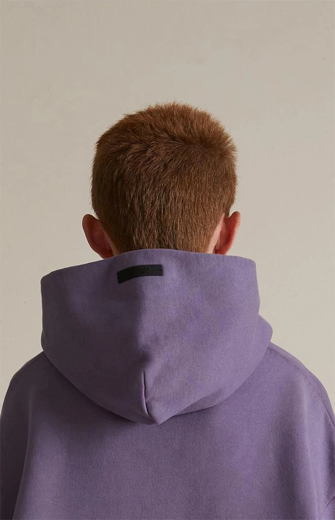 Essentials Kids Lavender Heavy Fleece Hoodie 5