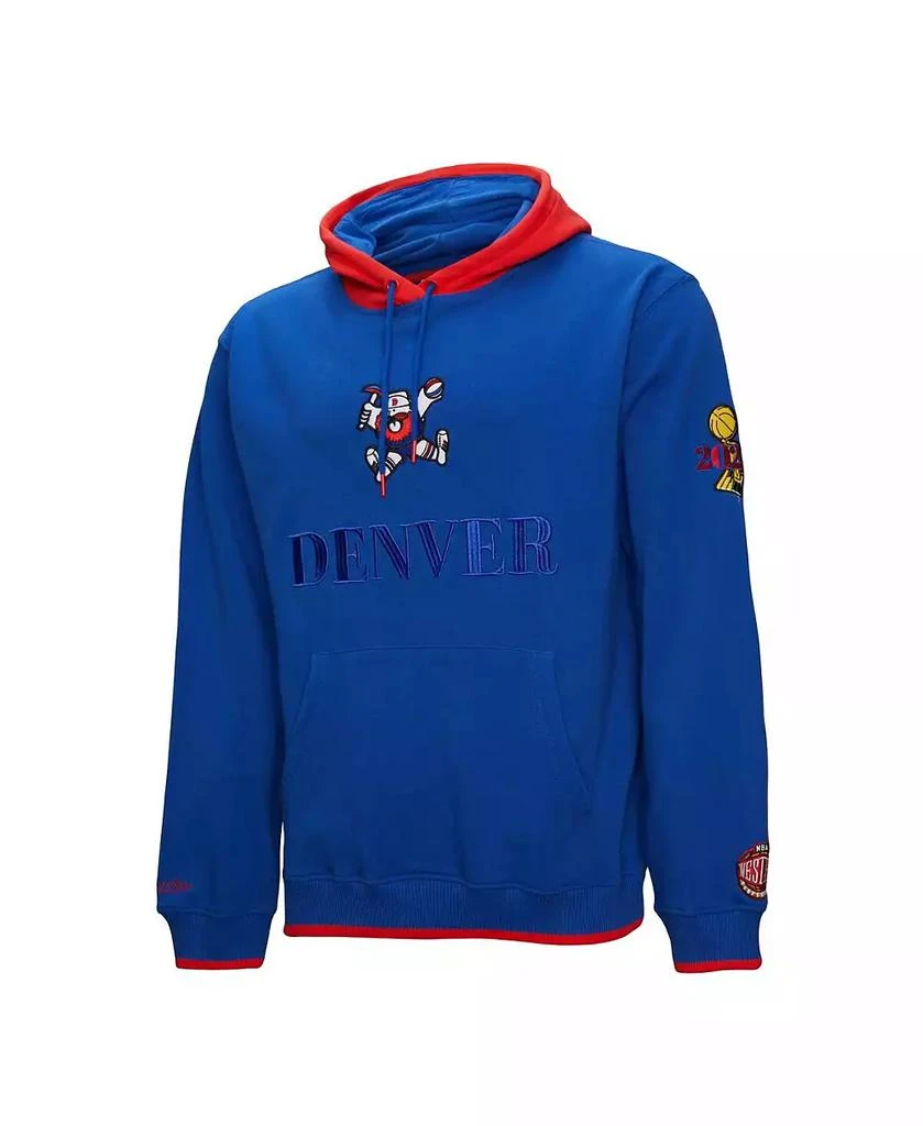 Mitchell & Ness Men's Royal Denver Nuggets Hardwood Classics Team OG 3.0 Pullover Hoodie 5