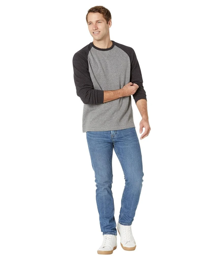 L.L.BEAN Washed Cotton Double-Knit Crew Neck Long Sleeve Slightly Color-Block Regular 4
