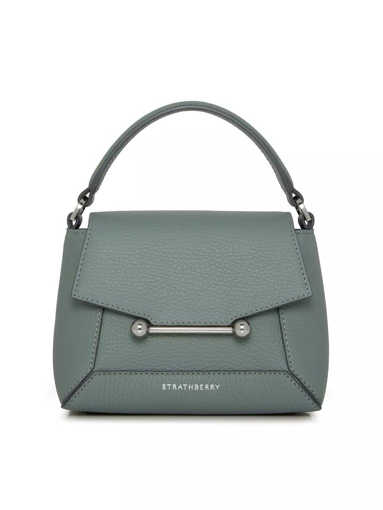 Strathberry Mosaic Grain Leather Top Handle Bag