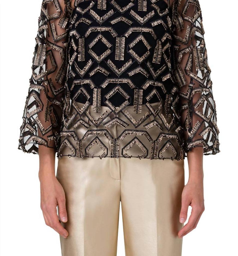 Akris Akris Punto - Loose Fitted Embroidered Blouse