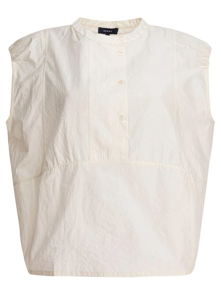 Soeur Soeur Button-Up Sleeveless Top 1