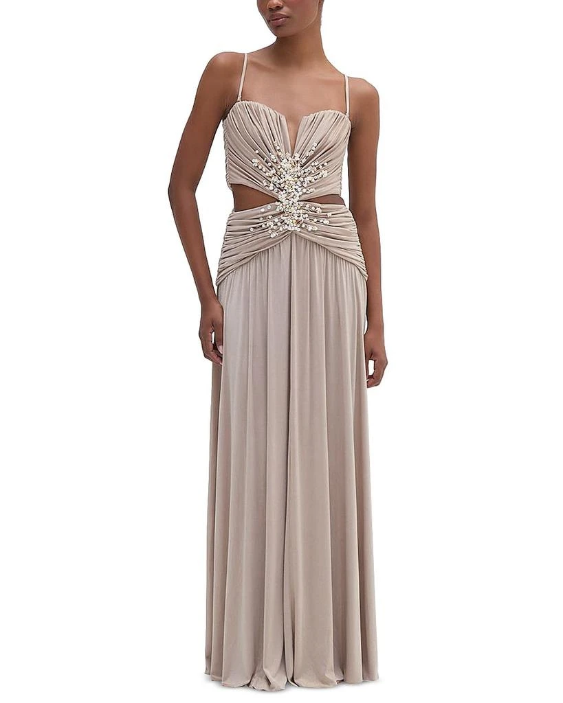 PatBO Dune Waist Cutout Evening Gown 5