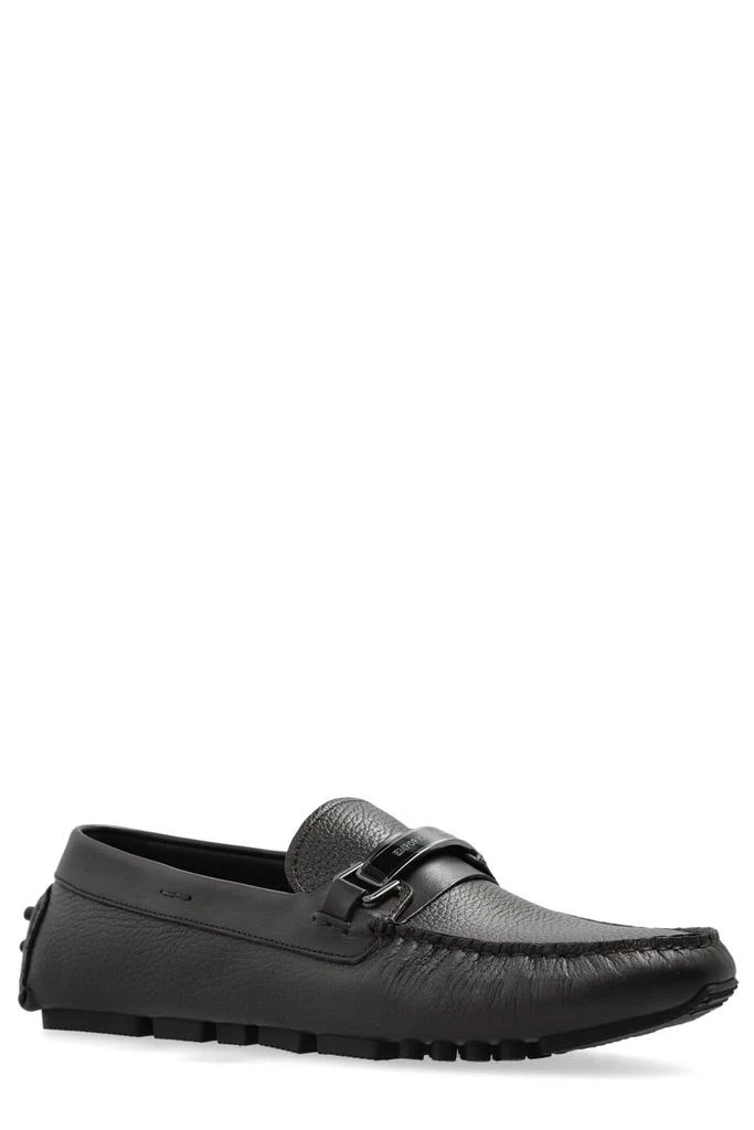 Emporio Armani Emporio Armani Logo-Plaque Slip-On Driving Shoes 2