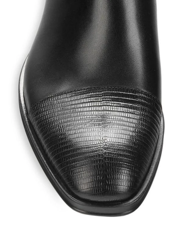 cavalli CLASS Animal Embossed Leather Chelsea Boots 5