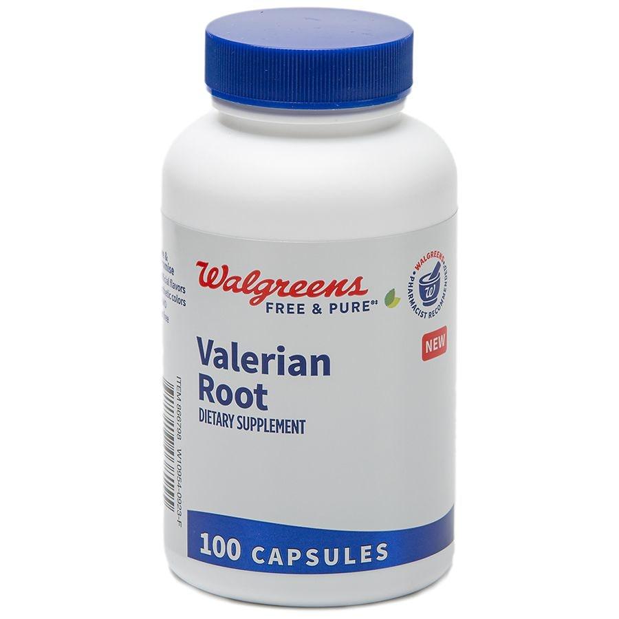 Walgreens Free & Pure Valerian Root Capsules (50 days)