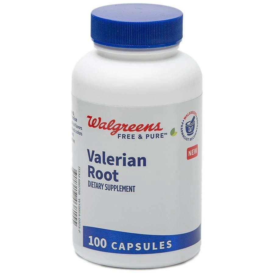 Walgreens Free & Pure Valerian Root Capsules (50 days) 1