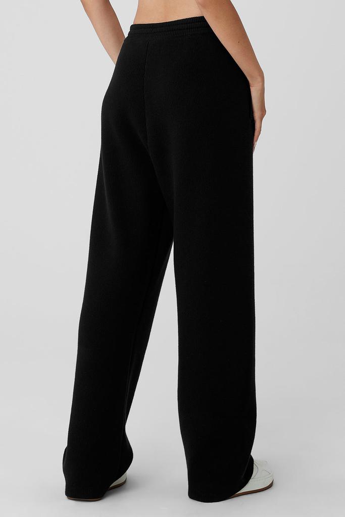 Alo Scholar Straight Leg Sweatpant - Black