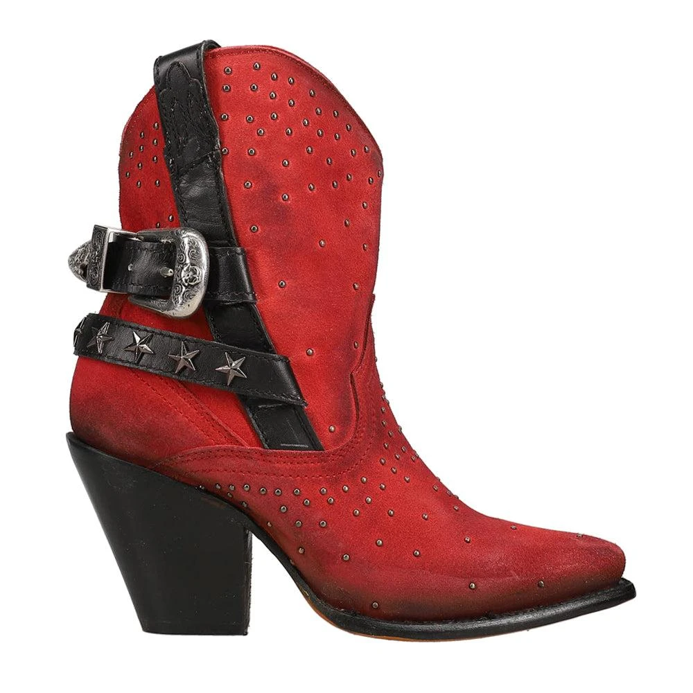 Corral Boots Star Studded Pointed Toe Cowboy Booties