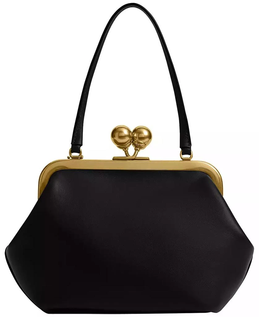 Coach Glovetanned Leather Kisslock Frame Bag 1