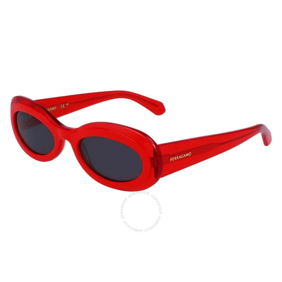 Salvatore Ferragamo Salvatore Ferragamo Dark Grey Oval Ladies Sunglasses SF2003S 613 54 1